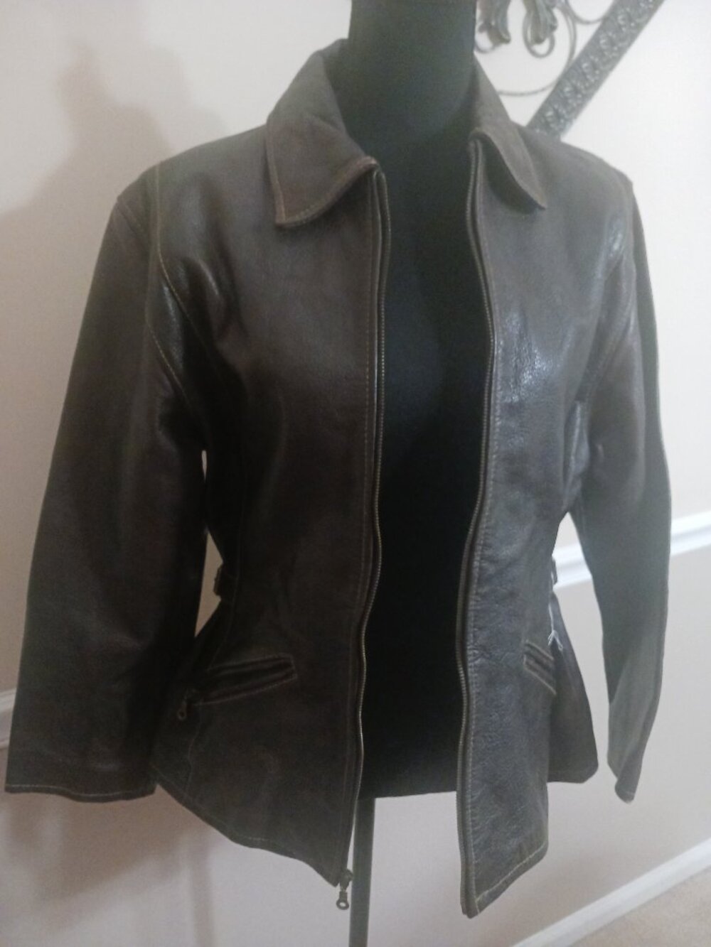 Vintage Good Condition Jessi Lee Leather Women's Jacket With Lining